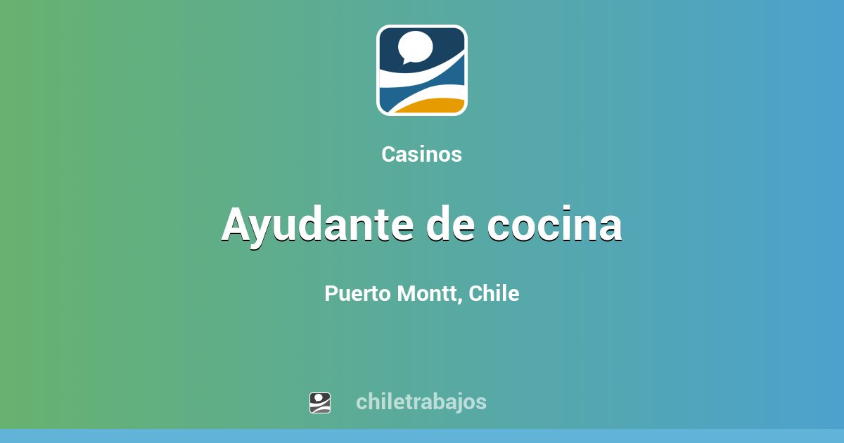 Computrabajo ayudante de cocina casino