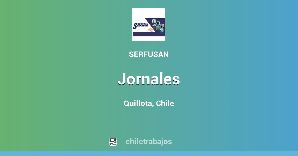 JORNALES Quillota Chiletrabajos