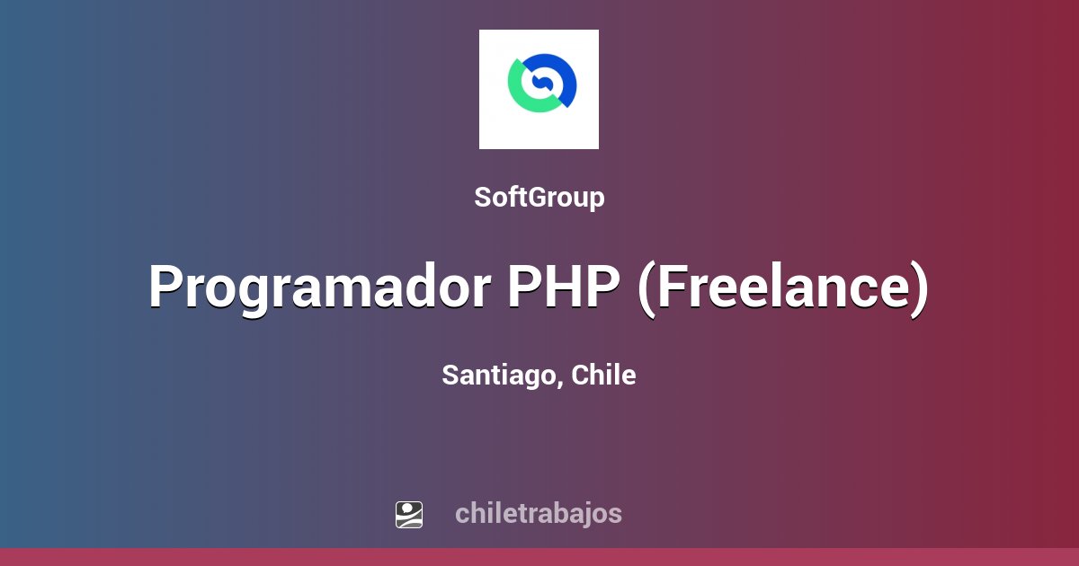Programador PHP (Freelance) - Santiago | Chiletrabajos