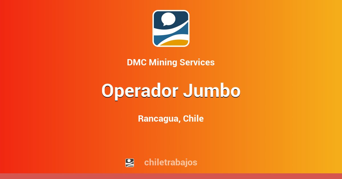 Operador Jumbo - Rancagua | Chiletrabajos