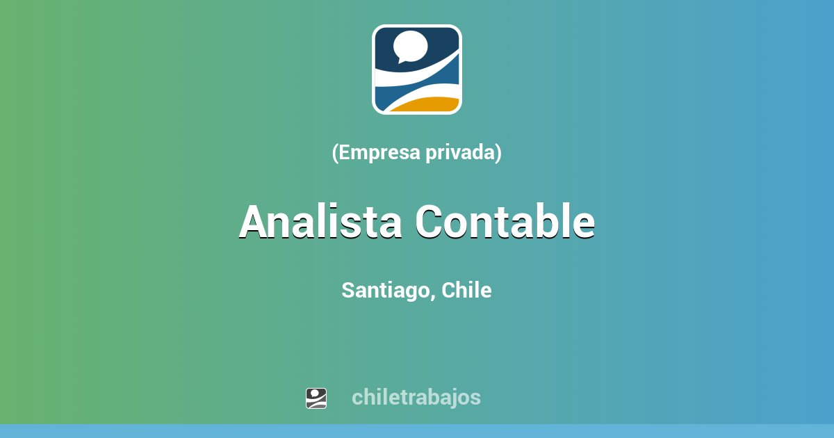 Analista Contable - Santiago | Chiletrabajos