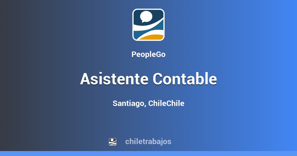 Asistente Contable - Santiago | Chiletrabajos